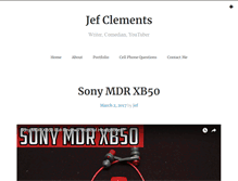 Tablet Screenshot of jefclements.com